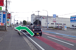 国道208号 大崎交差点から道順１